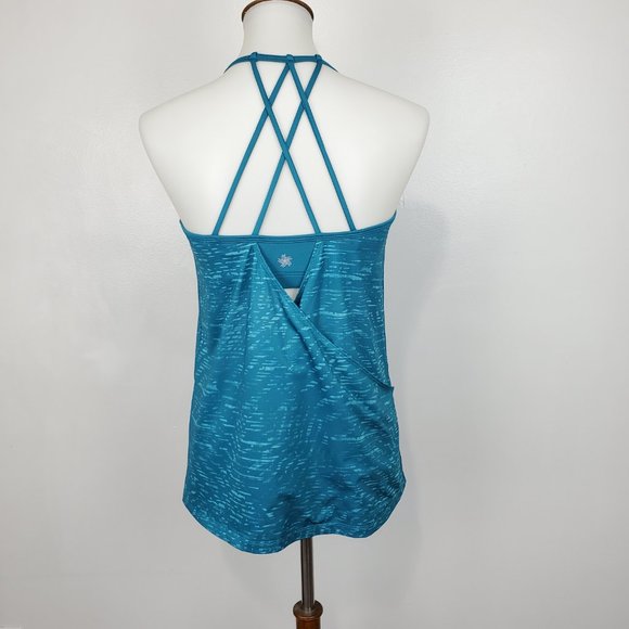 Tek Gear Green Activewear Fitness Tank Top With Padded Shelf Bra, Size S - Picture 6 of 14